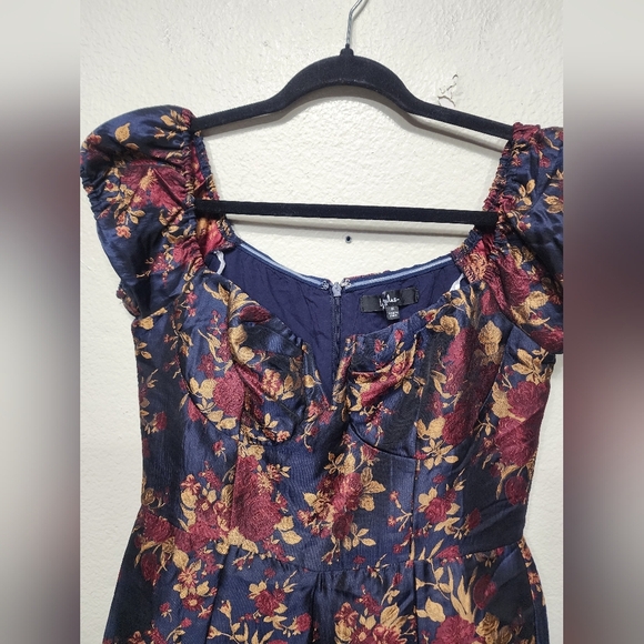 Lulu's Black and Red Floral Jumpsuit - Picture 9 of 10